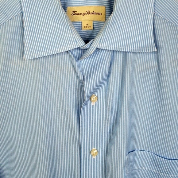 Tommy Bahama Mens Long Sleeve Button Down Striped Shirt - Picture 6 of 6
